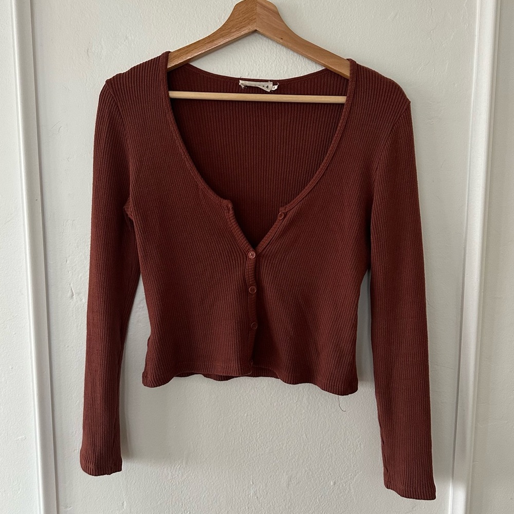 LACAUSA ribbed long sleeve